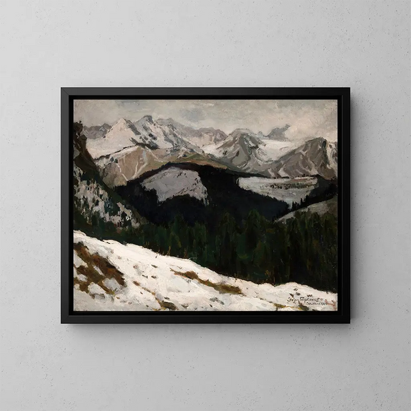 ontdooiing in de Tatra-bergen - Stefan Filipkiewicz — ingelijst kunstwerk aan de muur