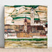 Reproduction of the painting Stein on the Danube, viewed from the south (Large size) - Egon Schiele