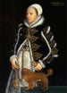Portrait d'une femme probablement Catherine Carey Lady Knollys - Steven van der Meulen — weergave van het kunstwerk