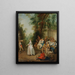 Lunch in een park - Atelier van Nicolas Lancret — ingelijst kunstwerk aan de muur