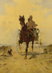 Paard en koets - Manière de René Pierre Charles Princeteau — weergave van het kunstwerk