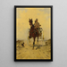 Paard en koets - Manière de René Pierre Charles Princeteau — ingelijst kunstwerk aan de muur