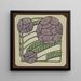 Stylized Violet Painting - Hannah Borger Overbeck — framed artwork on a wall