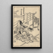Contemplatie van de maan - Sukenobu Ishikawa — ingelijst kunstwerk aan de muur