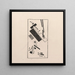 Dynamic Suprematism Painting - Kazimir Malevich — framed artwork on a wall