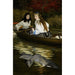 Reproductie van het schilderij van de Thames, een reiger - James Tissot