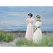 op het strand in Hellerup. Mevrouw Elisabeth Fischer en Mevrouw Anna Pauline Bruun op een zomerdag op het strand in Hellerup - Paul Fischer