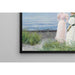 op het strand in Hellerup. Mevrouw Elisabeth Fischer en Mevrouw Anna Pauline Bruun op een zomerdag op het strand in Hellerup - Paul Fischer