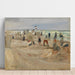 Reproductie van het schilderij op het strand van Noordwijk - Max Liebermann