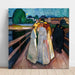 Reproductie van het schilderij op het pont - Edvard Munch