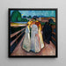 Reproductie van het schilderij op het pont - Edvard Munch