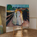 Reproductie van het schilderij op het pont - Edvard Munch
