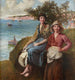 Op de kliffen - Frederick Morgan — weergave van het kunstwerk