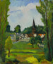 Kerk van oude molen bij Compiègne Oise - Suzanne Valadon — weergave van het kunstwerk