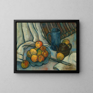 van een appel, kan en theepot - Suzanne Valadon — ingelijst kunstwerk aan de muur