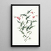Triangular Chorozema Painting - Sydenham Edwards — framed artwork on a wall