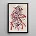 Gesnera vernie - Sydenham Edwards — framed artwork on a wall