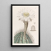 White Taper Candle Painting - Sydenham Edwards — framed artwork on a wall