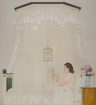 Sylvie et son chien Champagne - Bernard Boutet de Monvel