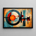 Abstract Schilderij – Eerbetoon aan de Symmetrie | Poster Muurkunst met Geometrische Kleuren en Evenwichtige Vormen
