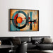 Abstract Schilderij – Eerbetoon aan de Symmetrie | Poster Muurkunst met Geometrische Kleuren en Evenwichtige Vormen