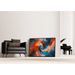 Abstract Painting – Chromatic Whirlwind | Wall Poster with Dynamic Colors and Swirling Movements