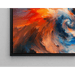 Abstract Painting – Chromatic Whirlwind | Wall Poster with Dynamic Colors and Swirling Movements