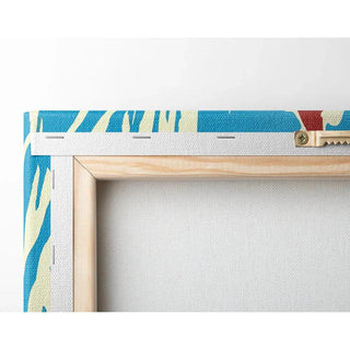 Tableau Coloré – Falaises au Ciel Zébré | Affiche Paysage Côtier Minimaliste | Déco Moderne pour Salon, Chambre ou Bureau