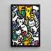 Pop Art Poster – Dans van de Felines | Kleurrijke Poster van gestileerde Katten