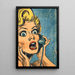 Pop Art Painting – Surprise on the Phone | Vintage Retro Style Poster Comic Book