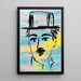 Schilderij Street Art – Charlie Chaplin Pastel | Poster Pop Art Kleurstijl Minimalistisch