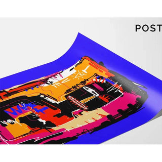 Tableau Street Art – Love Boom | Poster Coloré Style Basquiat Pop Art | Affiche Urbaine Moderne pour Déco Dynamique