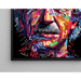 Schilderij Straatkunst – Moderne Mozaïek van Einstein | Poster Typografisch Portret in Kleur