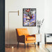 Poster Straatkunst – Psychedelische Sereniteit | Poster Pop Art Surrealistisch met Paddenstoelen en Spiralen
