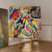 Reproduction of the painting with the Red Spot - Wassily Kandinsky