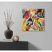 Reproduction of the painting with the Red Spot - Wassily Kandinsky