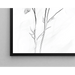 Zwart-wit ontwerp schilderij – Évanescence Florale | Poster minimalistische elegante botanische stijl