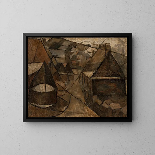 Landschap Breton met een put - Tadeusz Makowski — ingelijst kunstwerk aan de muur