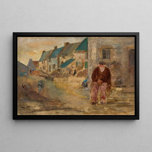 Tadeusz Makowski - Breton landscape with an old fisherman.webp