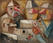 Kaartspel - Tadeusz Makowski — weergave van het kunstwerk