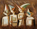 Kinderen verkleed - Tadeusz Makowski — weergave van het kunstwerk