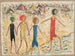 Kinderen op een strand - Tadeusz Makowski — weergave van het kunstwerk