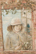 Venster met bloemen - Tadeusz Makowski — weergave van het kunstwerk