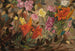 Bloemen in een tuin - Tadeusz Makowski — weergave van het kunstwerk