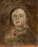 La tête de la fille - Tadeusz Makowski — weergave van het kunstwerk