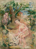 In een bad - Tadeusz Makowski — weergave van het kunstwerk