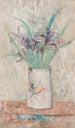 Iris in een witte vaas - Tadeusz Makowski — weergave van het kunstwerk