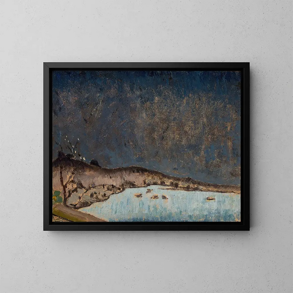 Landschap met wolken - Tadeusz Makowski — ingelijst kunstwerk aan de muur