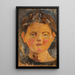 Tête de petite fille - Tadeusz Makowski — ingelijst kunstwerk aan de muur