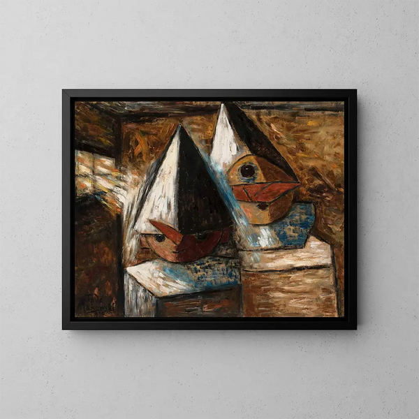 Mali pierroci - Tadeusz Makowski — ingelijst kunstwerk aan de muur